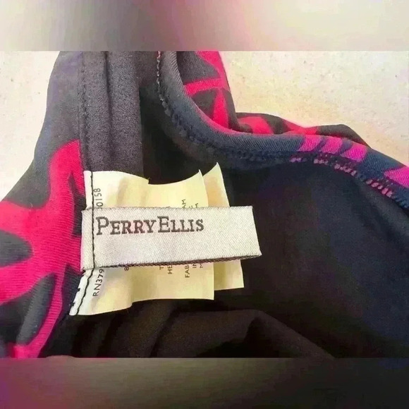 Woman’s swim Bikini Bathing Suit Bottom Only Perry Ellis Size Medium - Picture 5 of 7